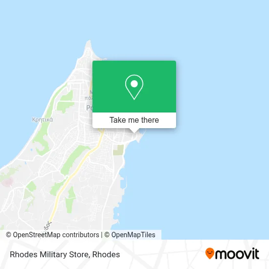 Rhodes Military Store map