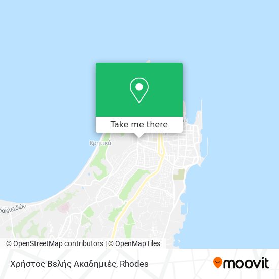 Χρήστος Βελής Ακαδημιές map