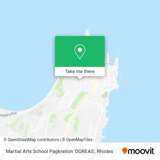 Martial Arts School Pagkration 'DOREAS' map