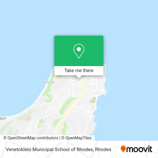 Venetokleio Municipal School of Rhodes map