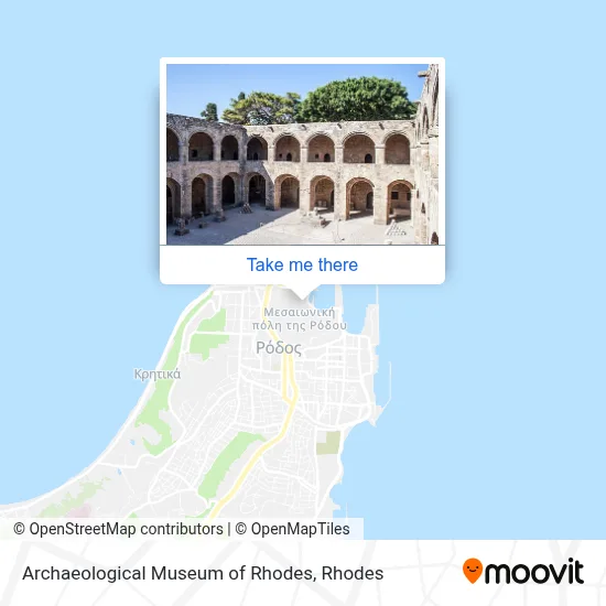 Archaeological Museum of Rhodes map