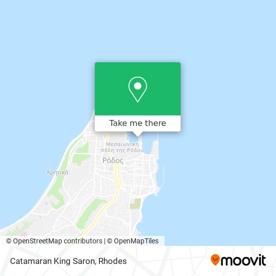 Catamaran King Saron map