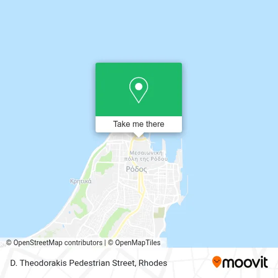 D. Theodorakis Pedestrian Street map