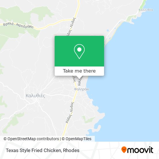 Texas Style Fried Chicken map