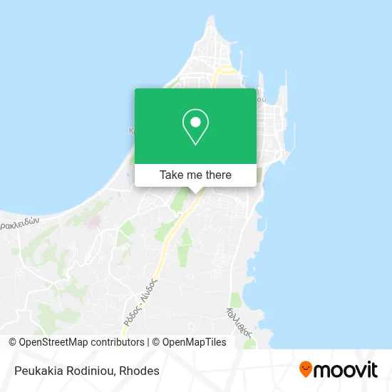 Peukakia Rodiniou map