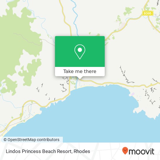 Lindos Princess Beach Resort map