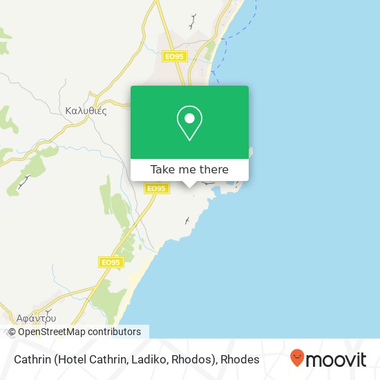 Cathrin (Hotel Cathrin, Ladiko, Rhodos) map