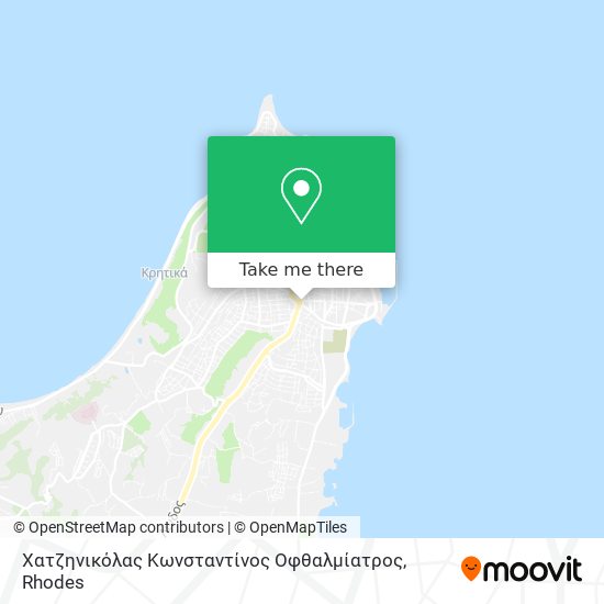 Χατζηνικόλας Κωνσταντίνος Οφθαλμίατρος map