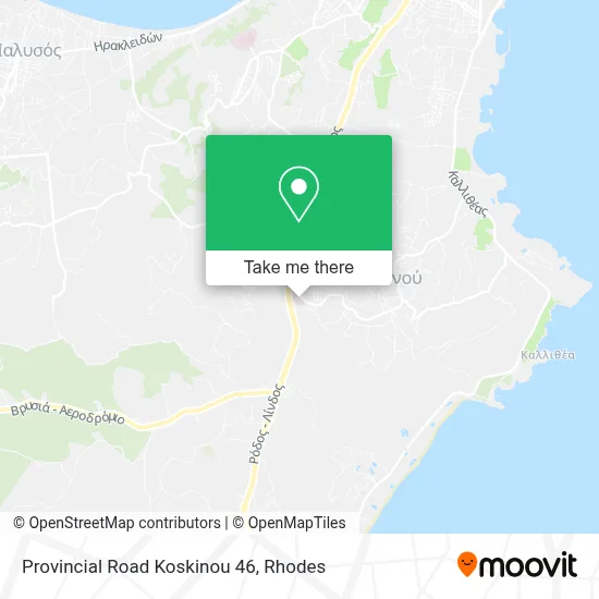 Provincial Road Koskinou 46 map