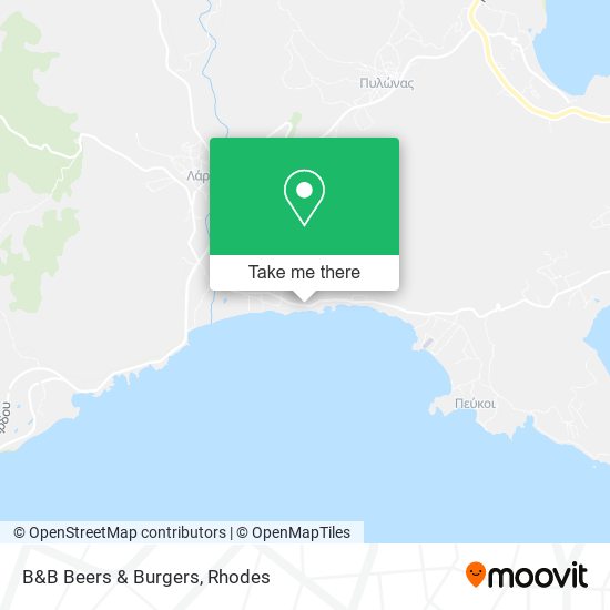 B&B Beers & Burgers map