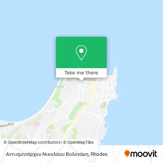 Αντισμηνάρχου Νικολάου Βολονάκη map