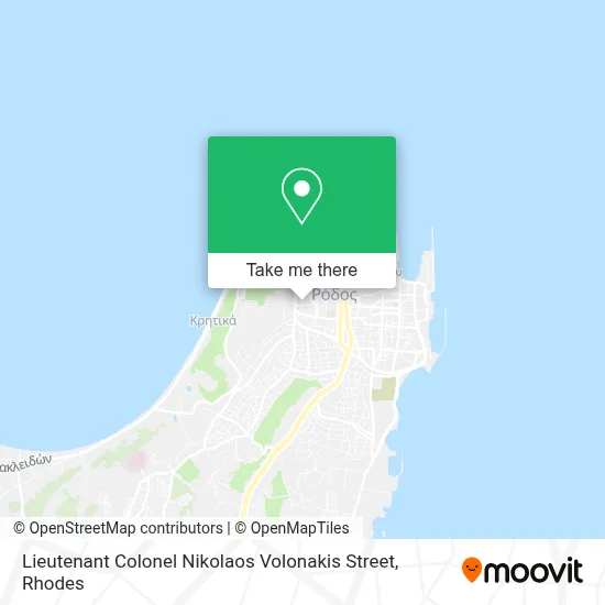 Lieutenant Colonel Nikolaos Volonakis Street map