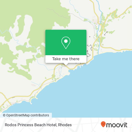 Rodos Princess Beach Hotel map