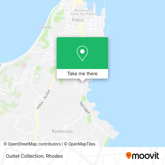 Outlet Collection map