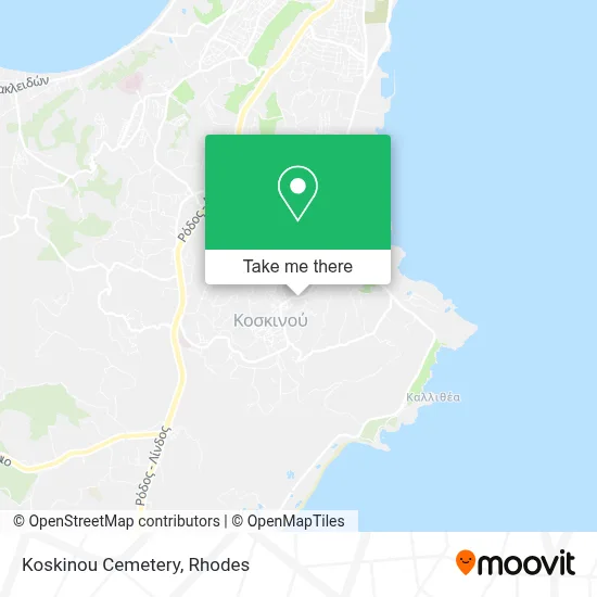 Koskinou Cemetery map