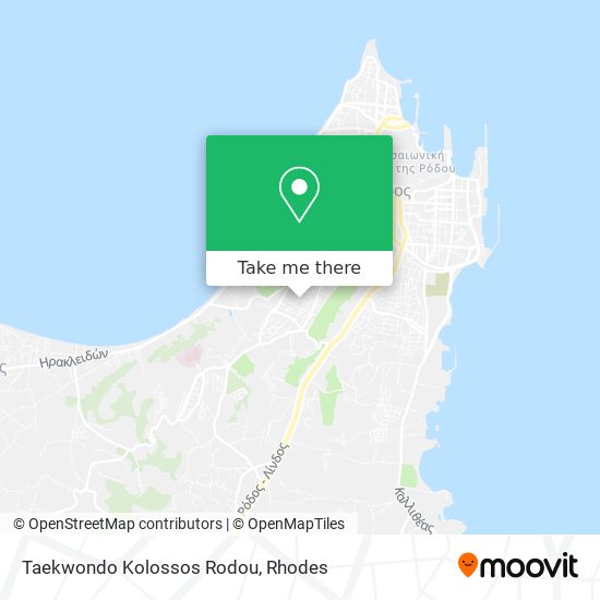 Taekwondo Kolossos Rodou map