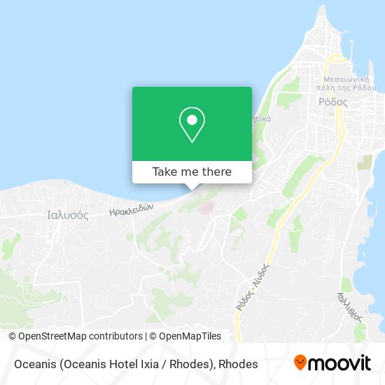 Oceanis (Oceanis Hotel Ixia / Rhodes) map