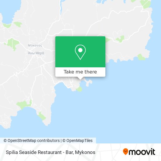 Spilia Seaside Restaurant - Bar map