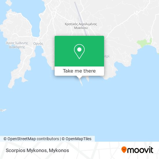 Scorpios Mykonos map