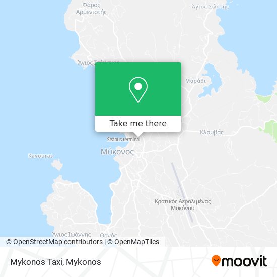 Mykonos Taxi map