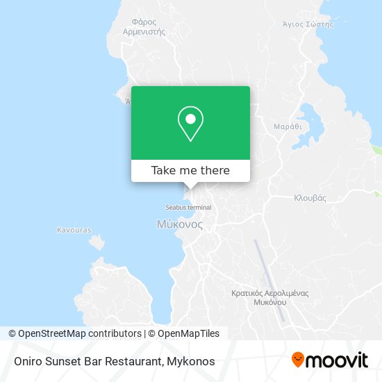 Oniro Sunset Bar Restaurant map