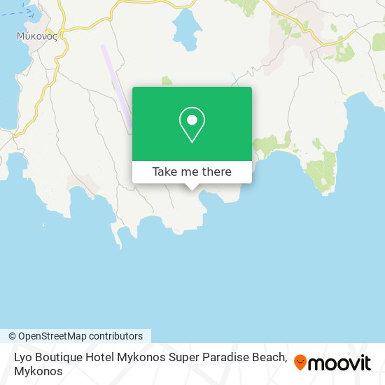 Lyo Boutique Hotel Mykonos Super Paradise Beach map