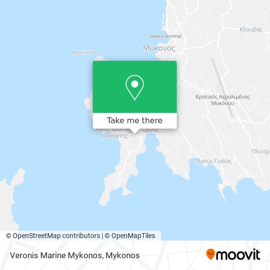 Veronis Marine Mykonos map