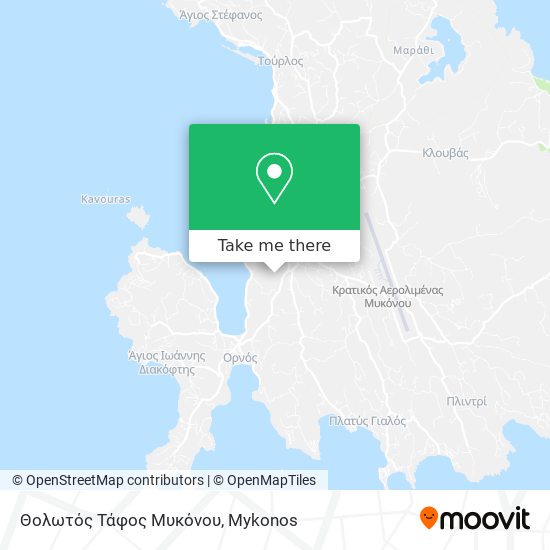 Θολωτός Τάφος Μυκόνου map