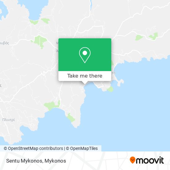 Sentu Mykonos map