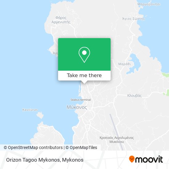 Orizon Tagoo Mykonos map