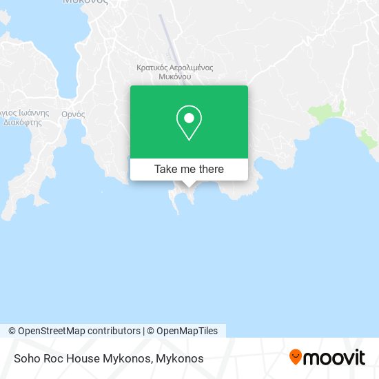 Soho Roc House Mykonos map