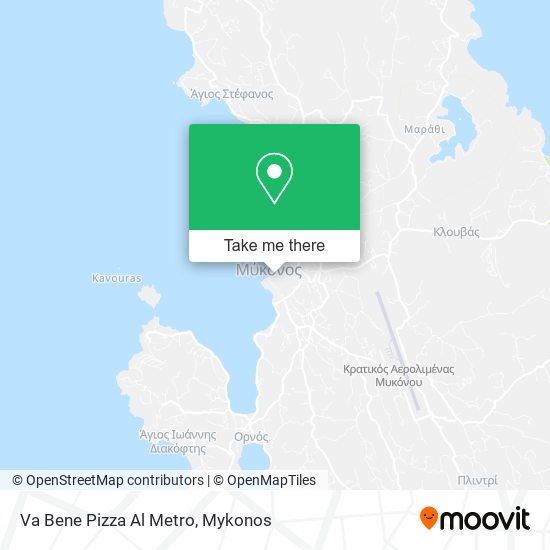 Va Bene Pizza Al Metro map