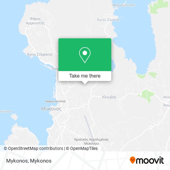 Mykonos map