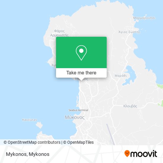Mykonos map