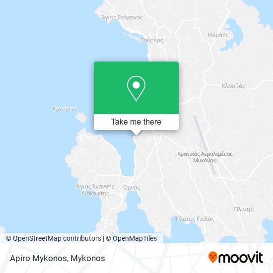 Apiro Mykonos map