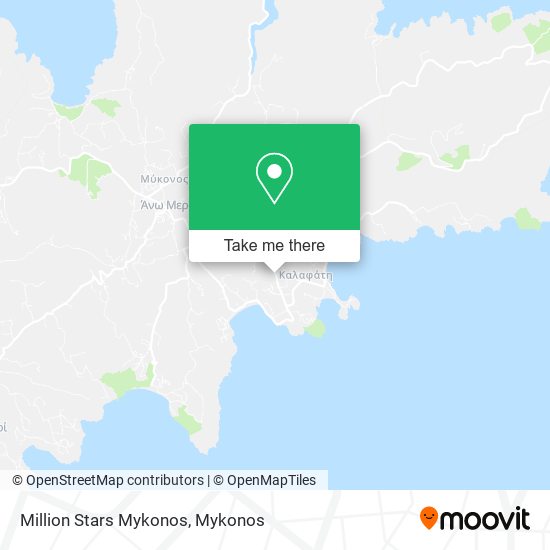 Million Stars Mykonos map