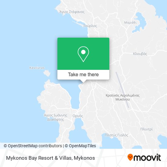 Mykonos Bay Resort & Villas map