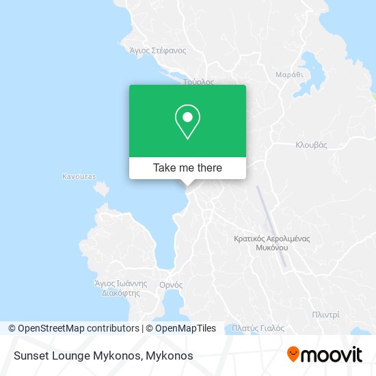 Sunset Lounge Mykonos map
