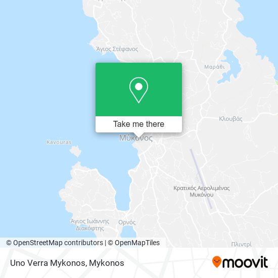 Uno Verra Mykonos map