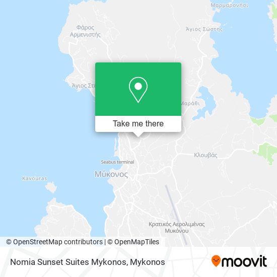 Nomia Sunset Suites Mykonos map