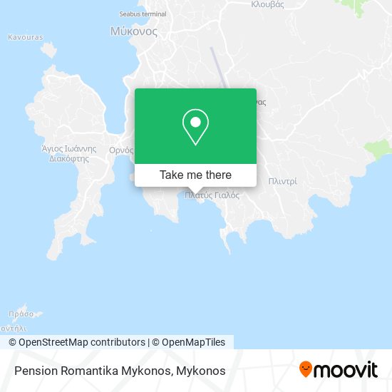 Pension Romantika Mykonos map