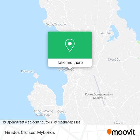 Niriides Cruises map