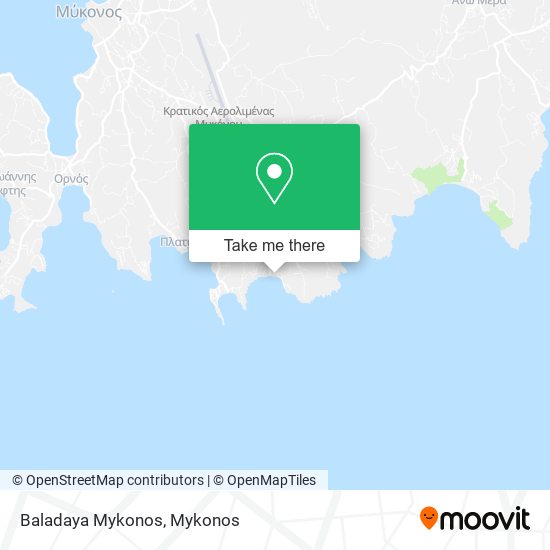 Baladaya Mykonos map