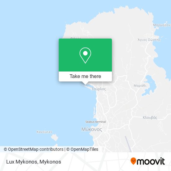 Lux Mykonos map