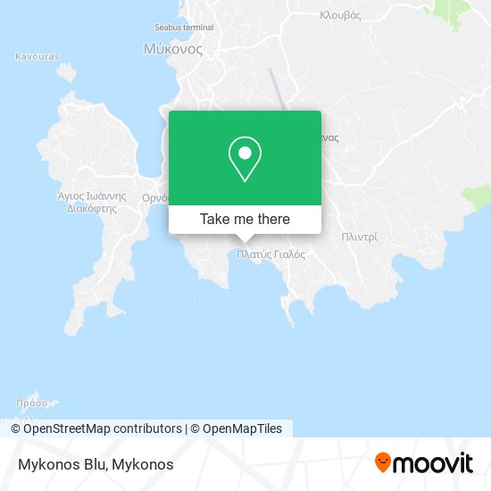Mykonos Blu map