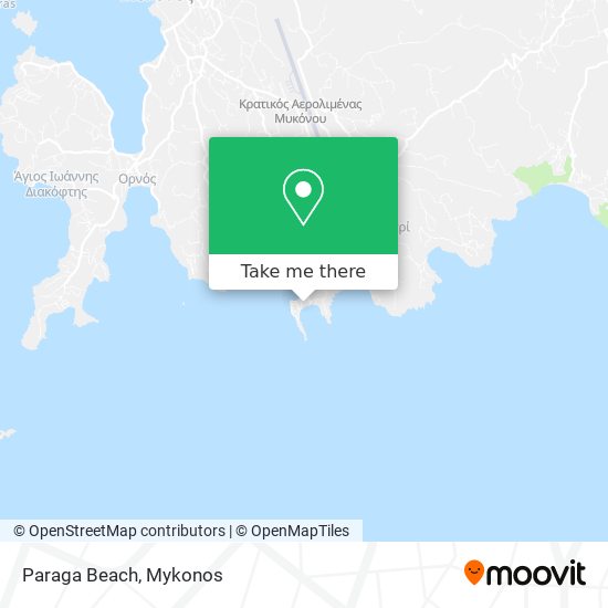 Paraga Beach map