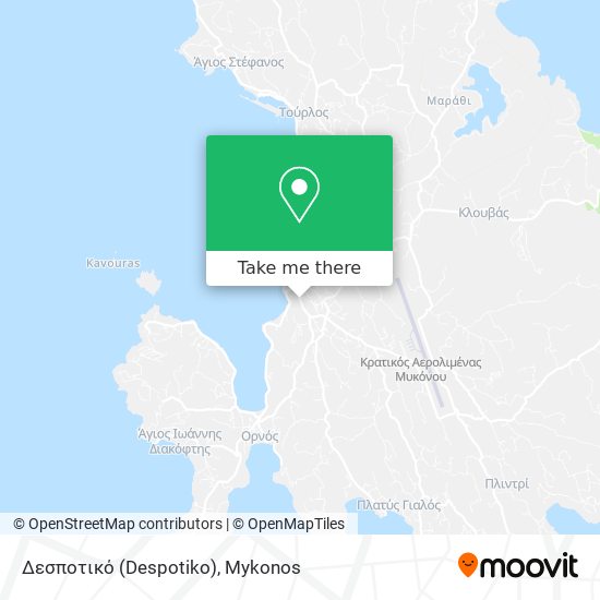 Δεσποτικό (Despotiko) map