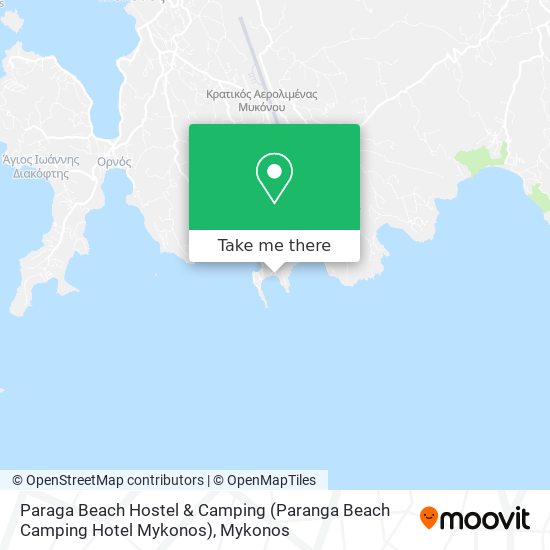 Paraga Beach Hostel & Camping (Paranga Beach Camping Hotel Mykonos) map