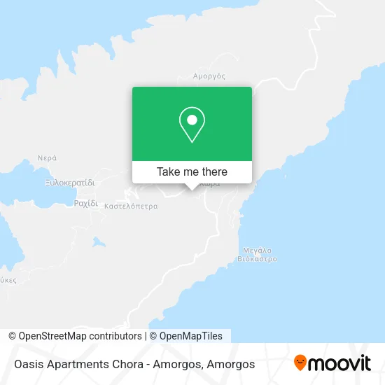Oasis Apartments Chora - Amorgos map