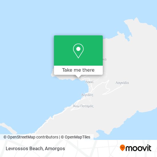 Levrossos Beach map